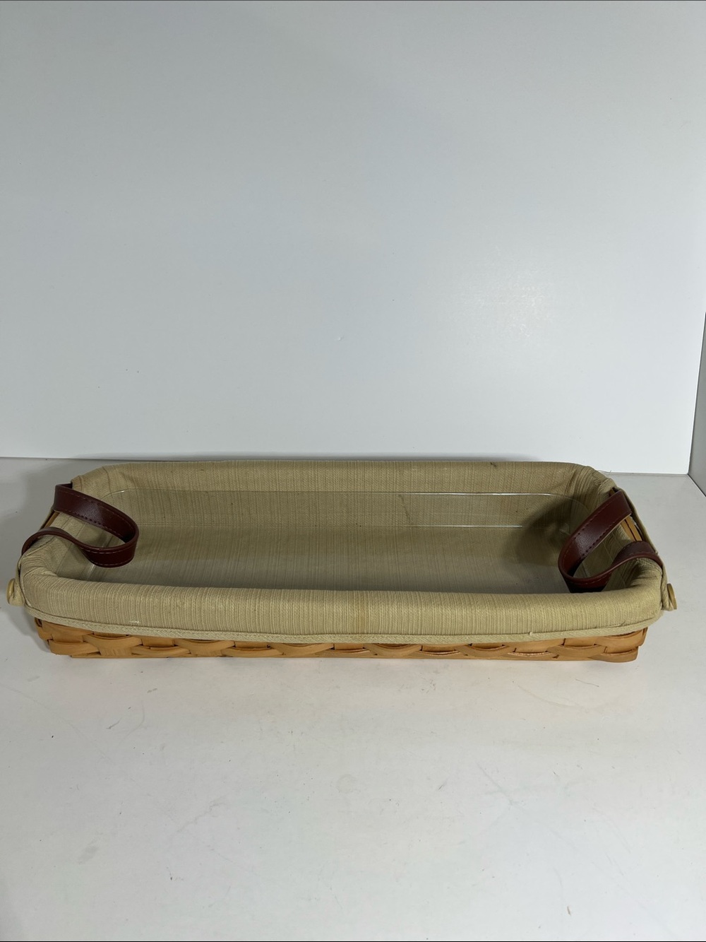 Taskeis Renaissance Woven Wood Basket - Natural Tan